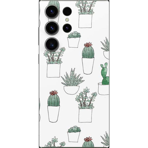 Succulent Pattern Galaxy S24 Ultra Skin
