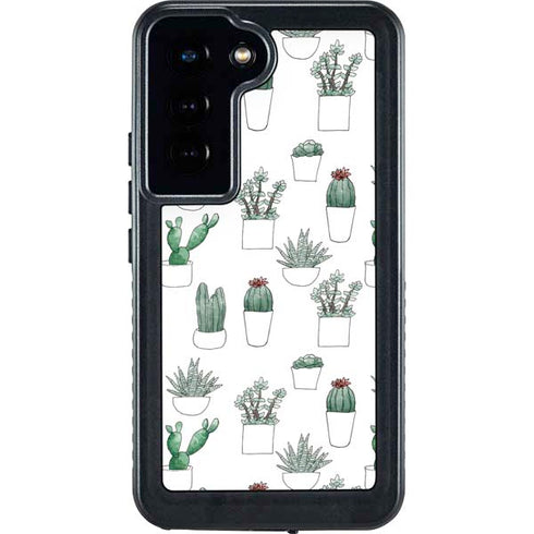 Succulent Pattern Galaxy S24 Waterproof Case