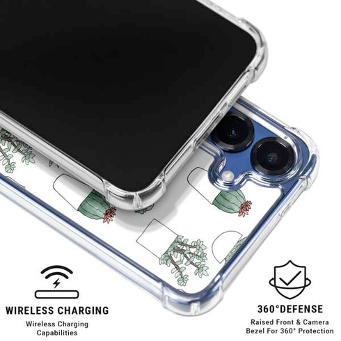 Succulent Pattern Galaxy S25 Clear Case