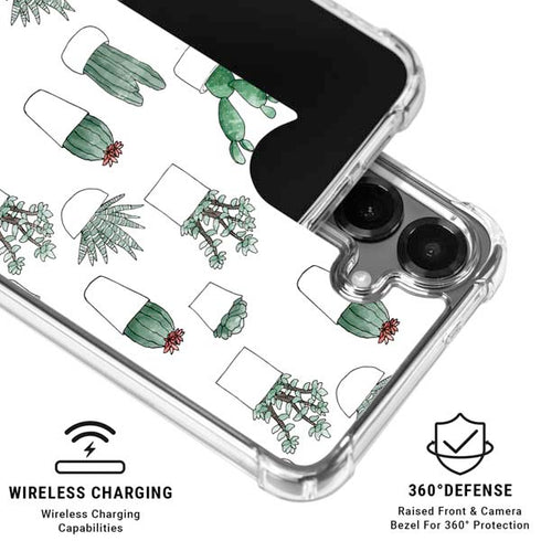 Succulent Pattern Galaxy S26 Clear Case