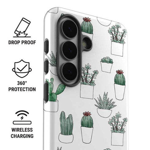 Succulent Pattern Galaxy S26 Impact Case