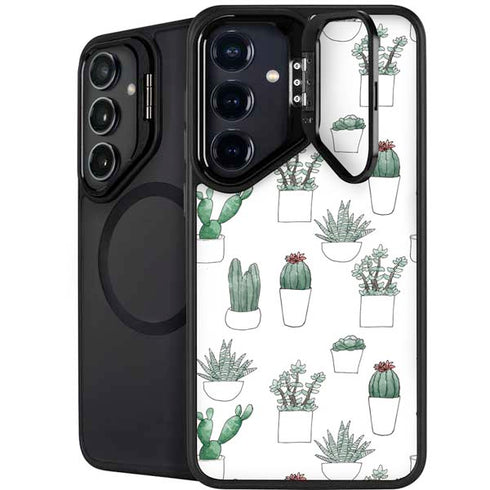 Succulent Pattern Galaxy S26 Kickstand Case