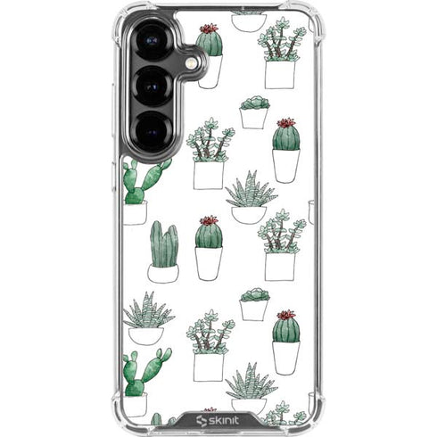 Succulent Pattern Galaxy S26 Plus Clear Case