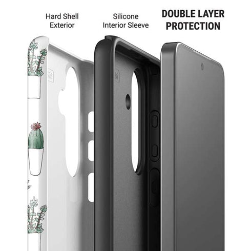 Succulent Pattern Galaxy S26 Plus Impact Case