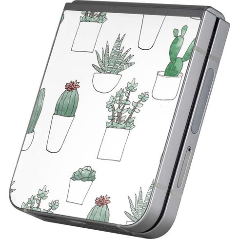 Succulent Pattern Galaxy Z Flip6 Skin