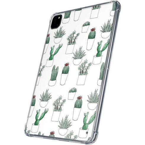 Succulent Pattern iPad Pro 11in (2024) Clear Case