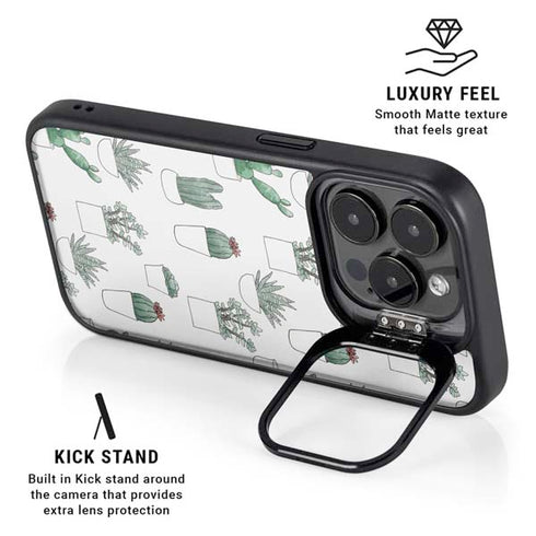 Succulent Pattern iPhone 14 Pro Kickstand Case