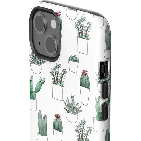 Succulent Pattern iPhone 15 Impact Case