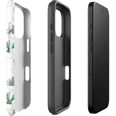 Succulent Pattern iPhone 16 Pro Impact Case