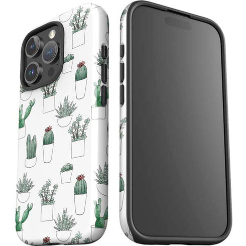 Succulent Pattern iPhone 16 Pro Impact Case