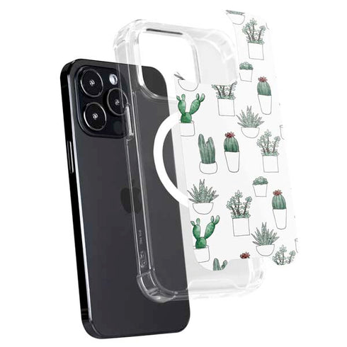 Succulent Pattern iPhone 16 Pro MagSafe Case