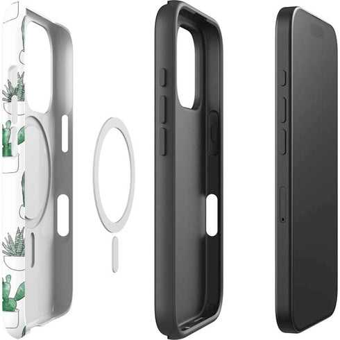 Succulent Pattern iPhone 16 Pro Max Magsafe Impact Case
