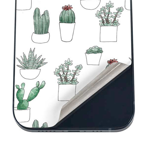 Succulent Pattern iPhone 16 Skin