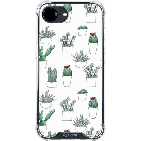 Succulent Pattern iPhone 16e Clear Case