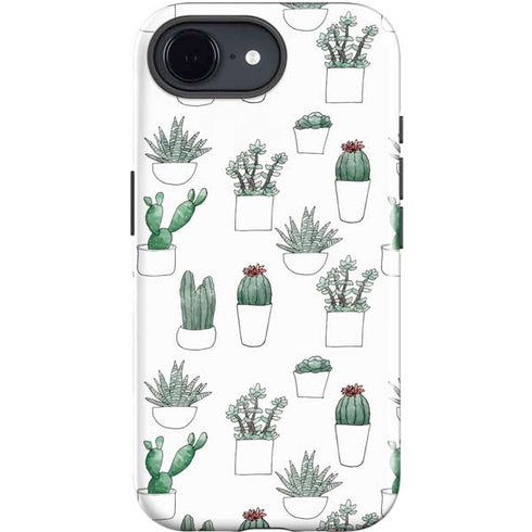 Succulent Pattern iPhone 16e Impact Case