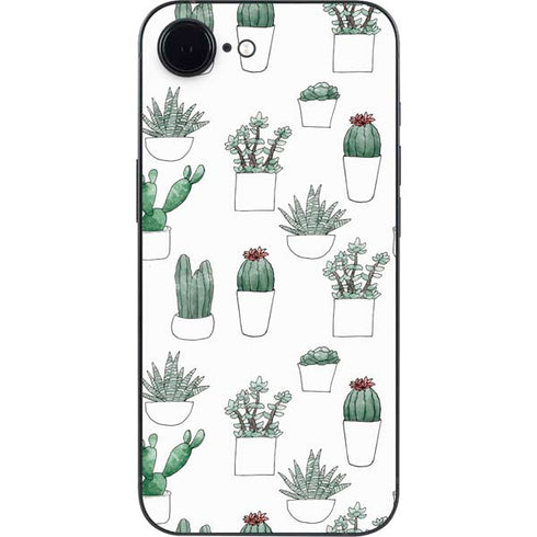 Succulent Pattern iPhone 16e Skin