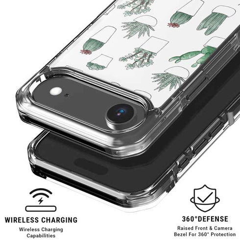 Succulent Pattern iPhone 17 Air Clear Case