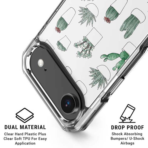 Succulent Pattern iPhone 17 Air Clear Case