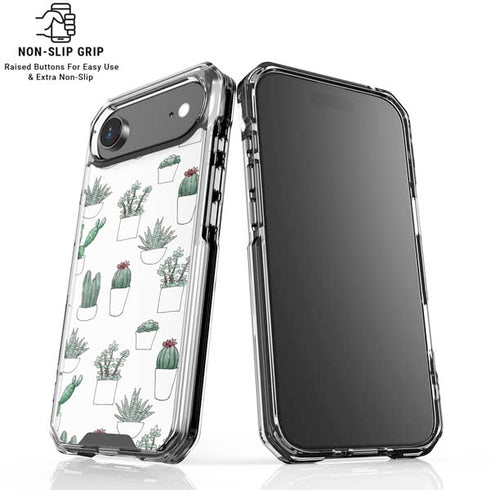 Succulent Pattern iPhone 17 Air Clear Case