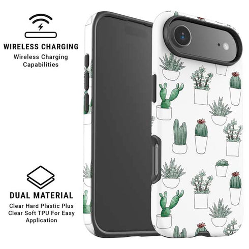 Succulent Pattern iPhone 17 Air Magsafe Impact Case