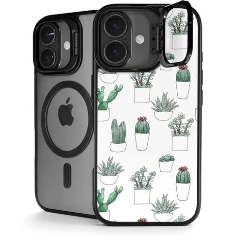 Succulent Pattern iPhone 17 Kickstand Case