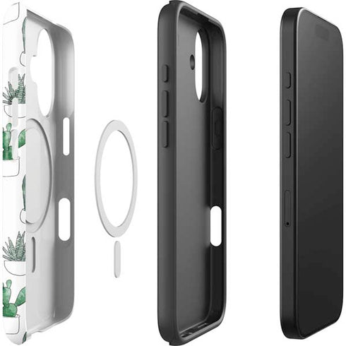 Succulent Pattern iPhone 17 Magsafe Impact Case