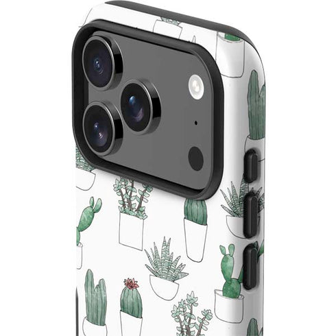 Succulent Pattern iPhone 17 Pro Impact Case