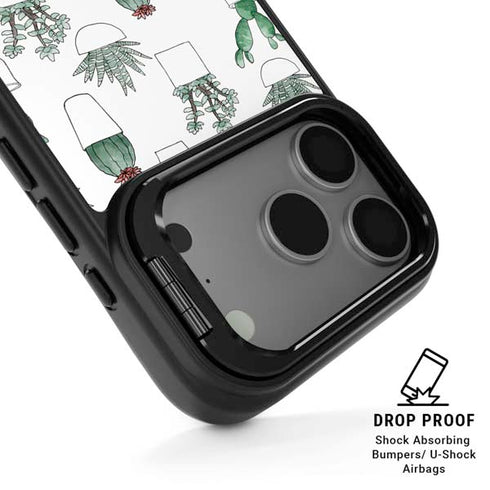 Succulent Pattern iPhone 17 Pro Kickstand Case