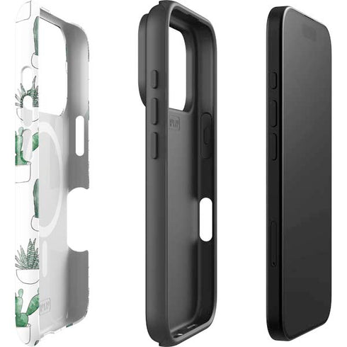 Succulent Pattern iPhone 17 Pro Magsafe Impact Case