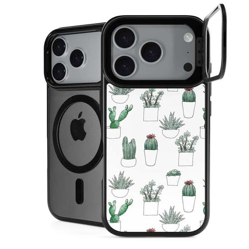 Succulent Pattern iPhone 17 Pro Max Kickstand Case