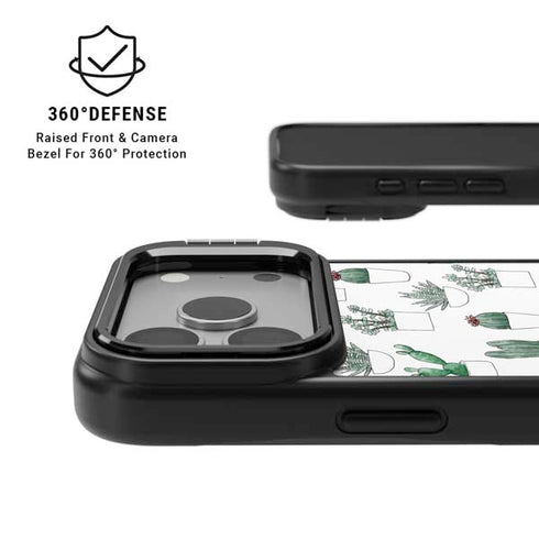 Succulent Pattern iPhone 17 Pro Max Kickstand Case