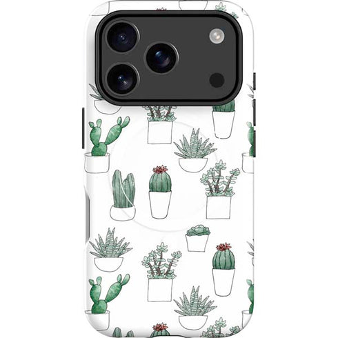 Succulent Pattern iPhone 17 Pro Max Magsafe Impact Case