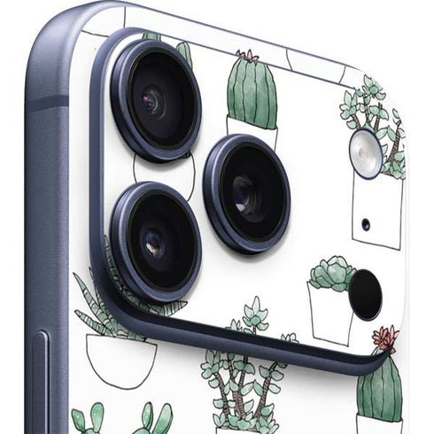 Succulent Pattern iPhone 17 Pro Max Skin