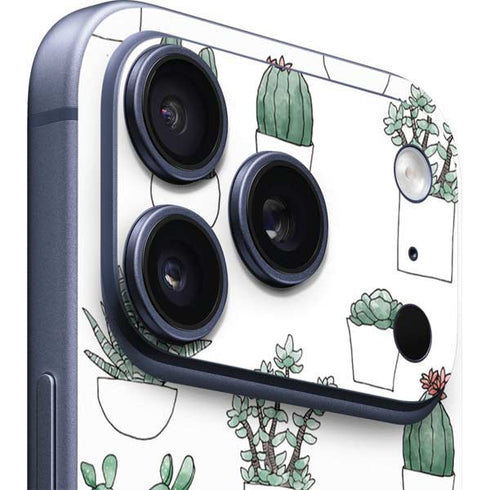 Succulent Pattern iPhone 17 Pro Skin