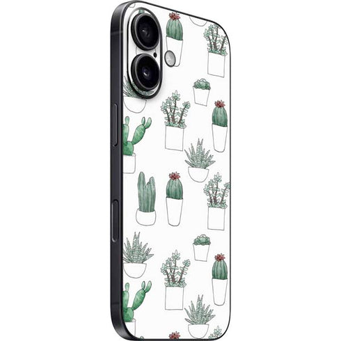 Succulent Pattern iPhone 17 Skin