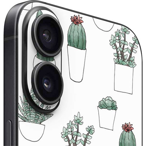 Succulent Pattern iPhone 17 Skin