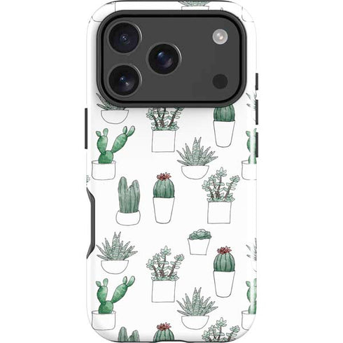 Succulent Pattern iPhone 18 Pro Impact Case