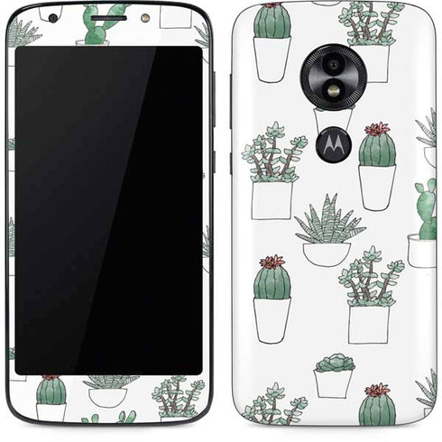 Succulent Pattern Moto E5 Play Skin