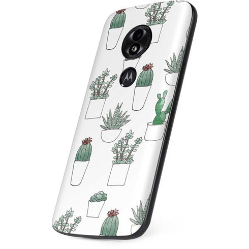 Succulent Pattern Moto E5 Play Skin