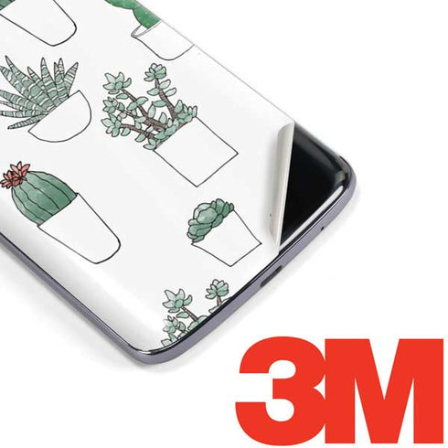 Succulent Pattern Moto E5 Plus Skin