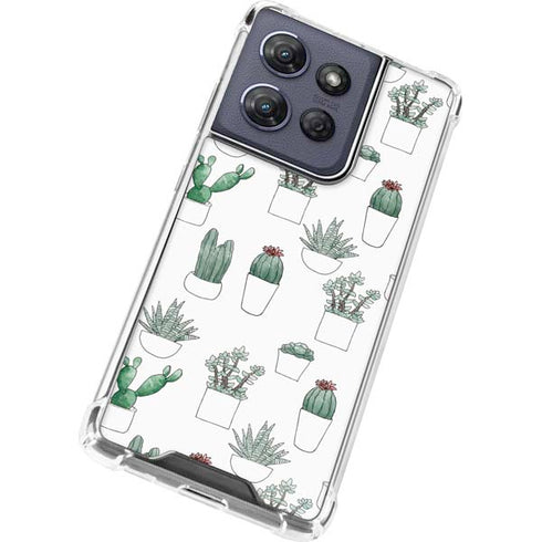 Succulent Pattern Moto G 5G (2025) Clear Case