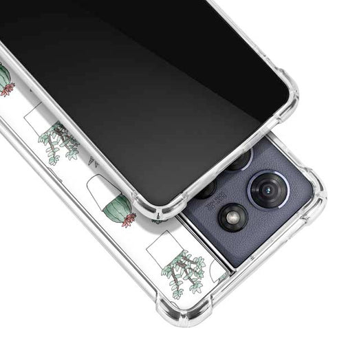 Succulent Pattern Moto G 5G (2025) Clear Case