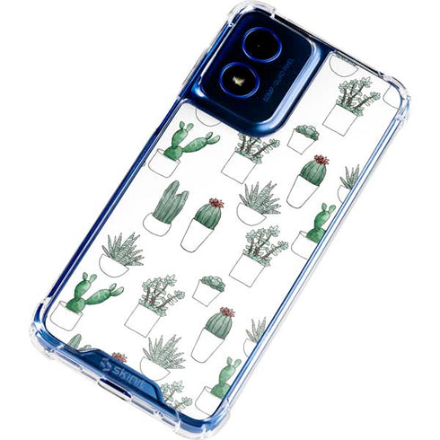 Succulent Pattern Moto G 5G (2024) Clear Case
