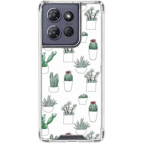 Succulent Pattern Moto G Play 5G (2025) Clear Case
