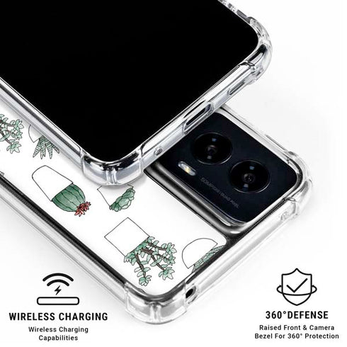 Succulent Pattern Moto G Power 5G (2024) Clear Case