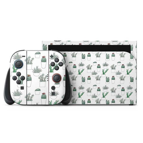 Succulent Pattern Nintendo Skins