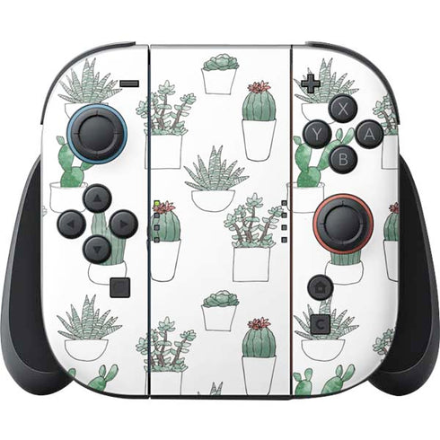 Succulent Pattern Nintendo Switch 2 (2025) Joy-Con Controller Skin