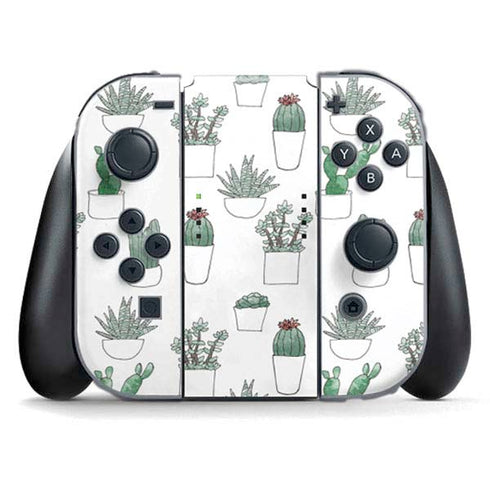 Succulent Pattern Nintendo Skins