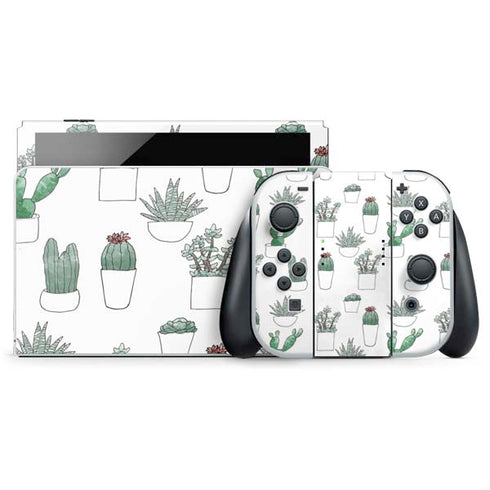Succulent Pattern Nintendo Skins