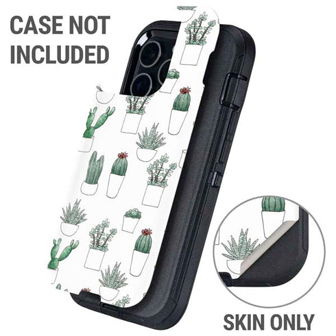 Succulent Pattern Otterbox Defender iPhone Skin